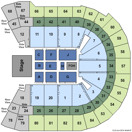 Qudos Bank Arena Andrea Bocelli Seating Chart